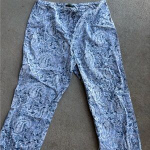 Ralph Lauren Blue Paisley Lounge Pajama Pants